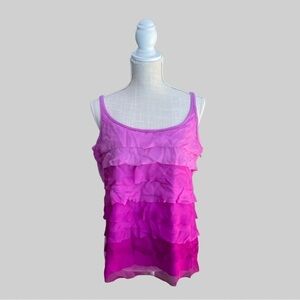 Purple Ombré Ruffle Layer Cami